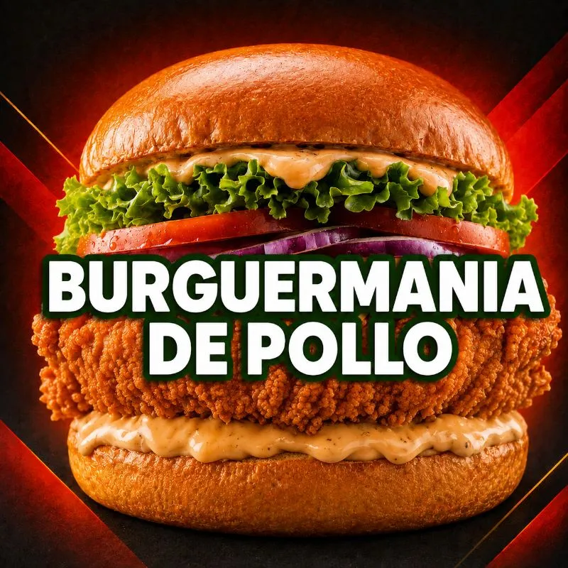 Hamburguesa Burguermania de pollo